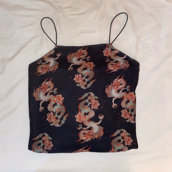 twik Dragon Pattern Mesh Dress - Picture 1 of 3